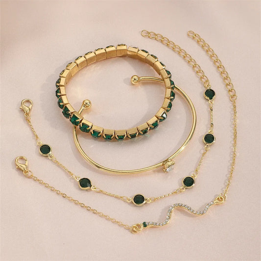 4 Piece Bracelet Set for Women Birthday Party Christmas Gift Jewelry